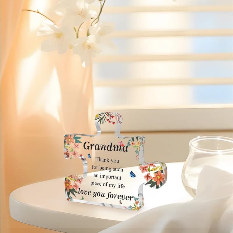 Grandma Gifts: Personalized Acrylic Plaque for Any Occasion