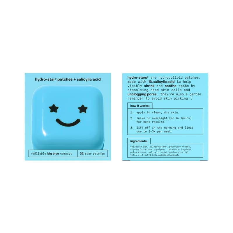 Vegan Star-Shaped Pimple Patches with Salicylic Acid - 32 Count