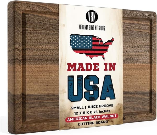 Sustainable Walnut Cutting Board (8x12) - Made in USA