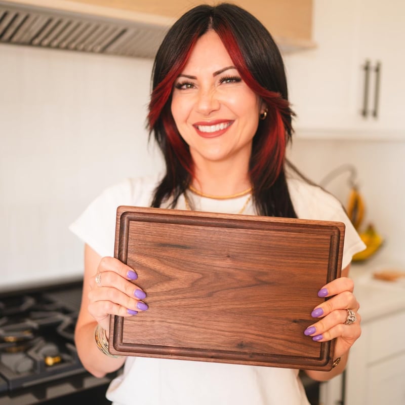 Sustainable Walnut Cutting Board (8x12) - Made in USA