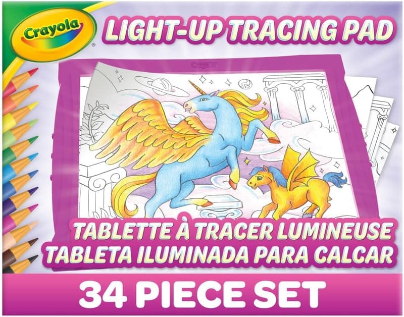 Light Up Tracing Pad - Pink Art Kit for Kids, Ages 6+