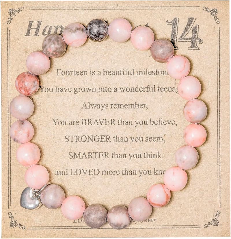 Happy 14th Birthday Bracelet for Teenagers