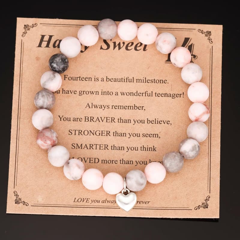 Happy 14th Birthday Bracelet for Teenagers
