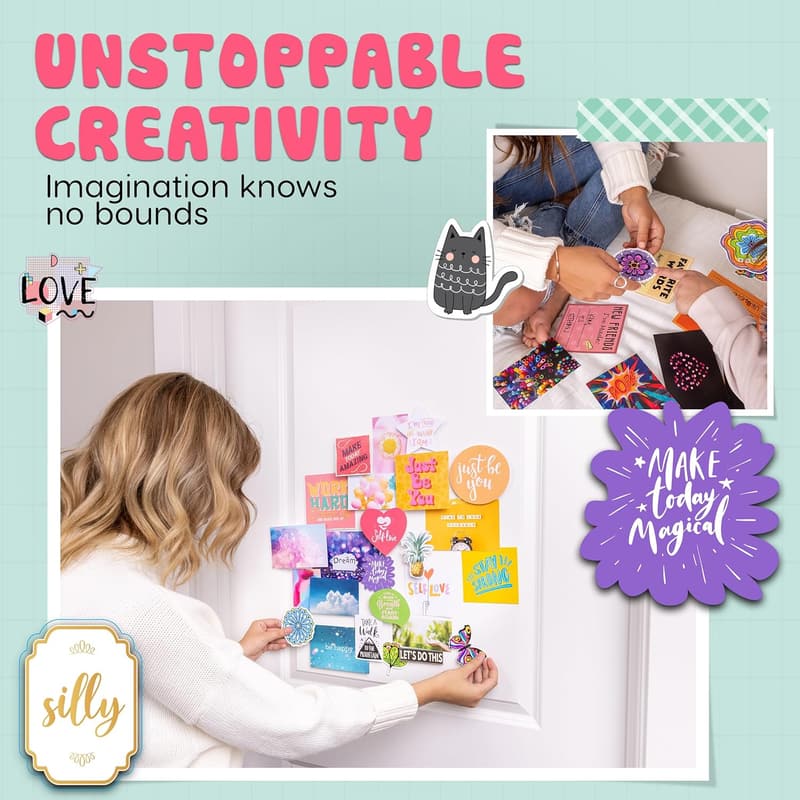 DIY Wall Collage Kit for Tween Girls - Trendy Room Décor