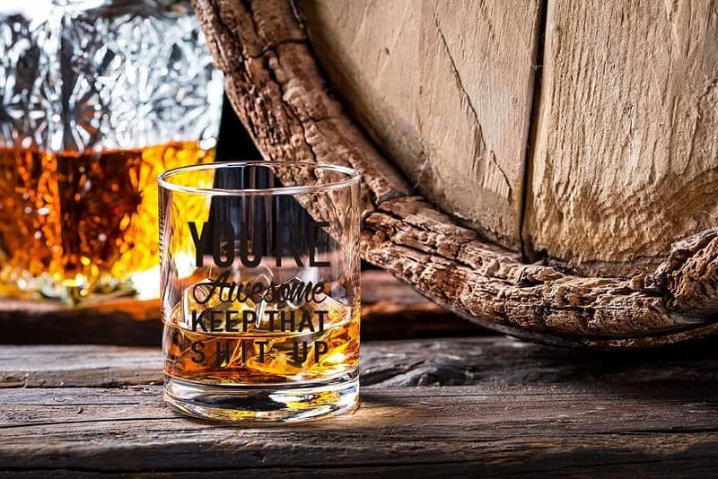Funny Whiskey Glasses for Birthdays - 11 oz Gifts for All