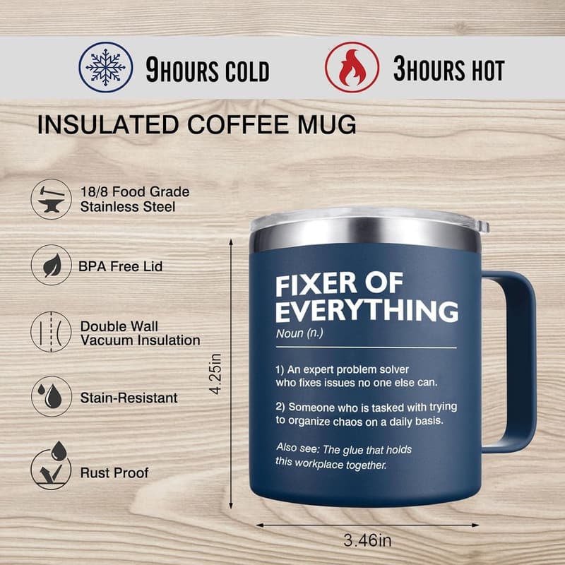 Thank You Gifts for Men - 14 Oz Coffee Mug for Bosses & Coworkers
