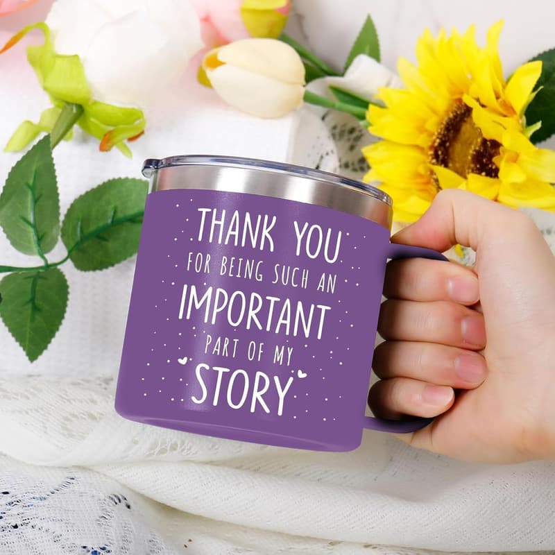 Thank You Gift - 14oz Insulated Coffee Tumbler for Women
