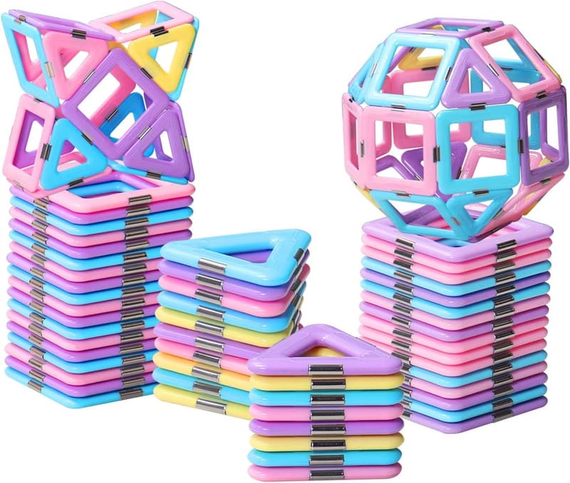 STEM Magnetic Building Blocks Set for Toddlers Age 3-6