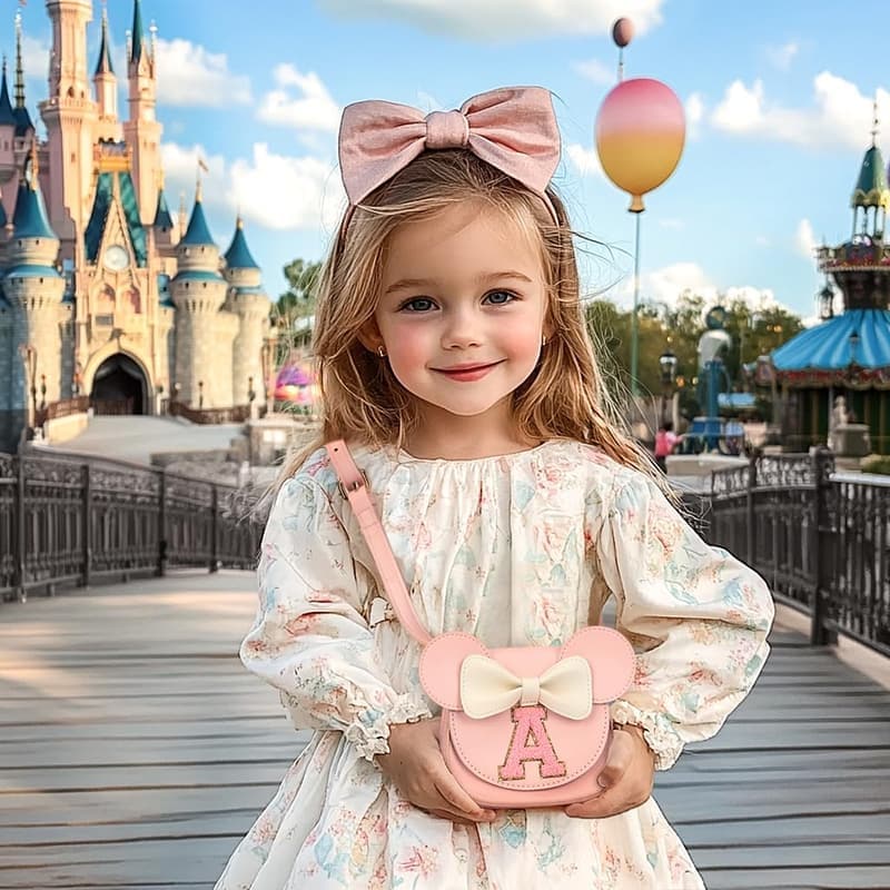 Girls' Birthday Gift: Mini Mouse Ears Pink Purse for Toddlers