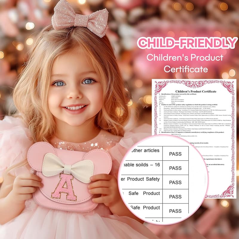 Girls' Birthday Gift: Mini Mouse Ears Pink Purse for Toddlers