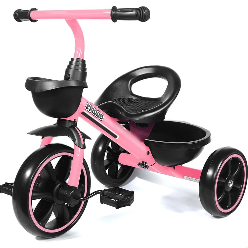 Pink Toddler Trike for Girls Ages 2-5 - Gift-Ready