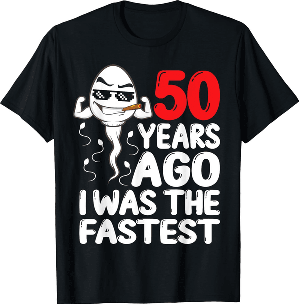 50th Birthday Funny T-Shirt for Men: 