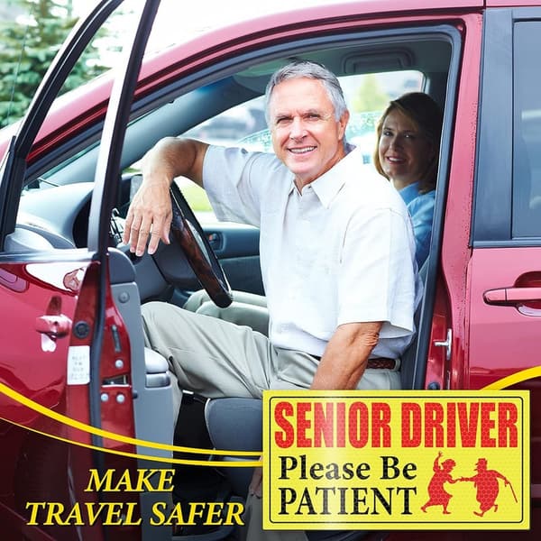 Reflective Car Magnet for Seniors – 