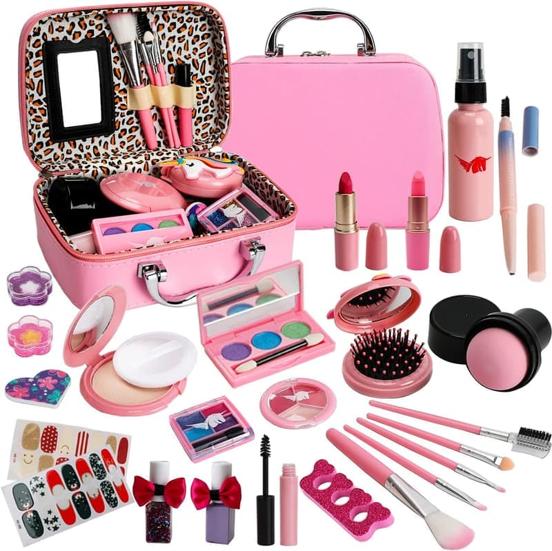 Kids Washable Makeup Set - Birthday/Christmas Gift for Girls