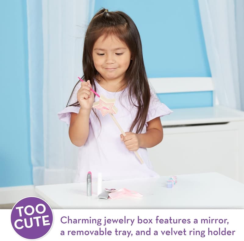 DIY Wooden Princess Wand Craft Kit for Kids Ages 4+