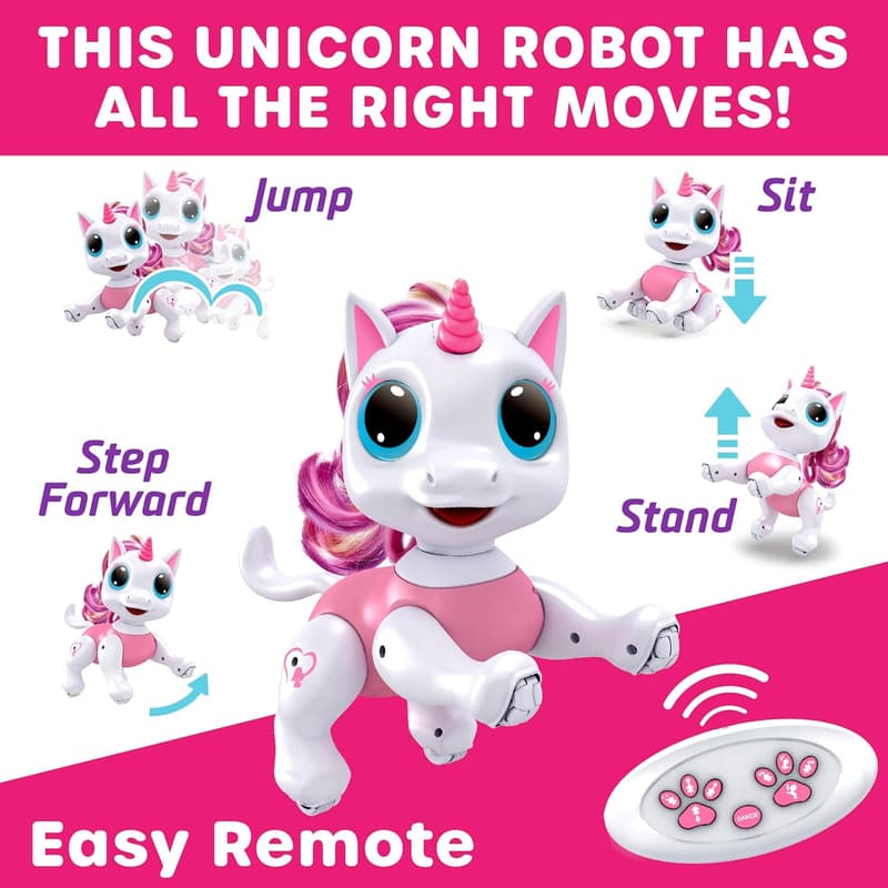 Interactive Remote-Controlled Unicorn Robot Toy for Kids