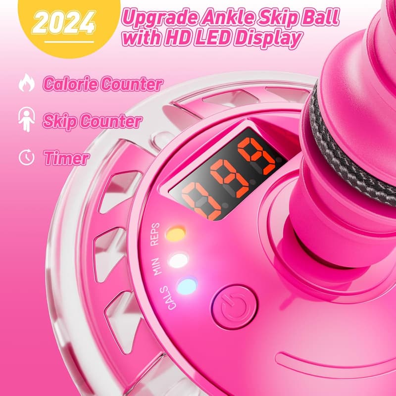Colorful Rechargeable Skip Ball Toy for Kids' Birthdays