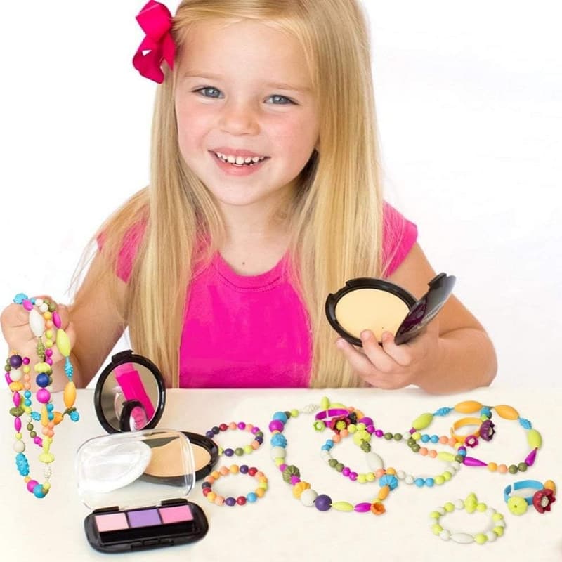 GILI Pop Beads Jewelry Making Kit for Girls 4-8 Years (500pcs)