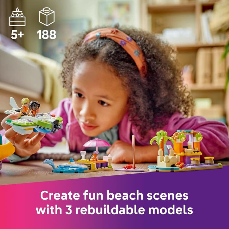 LEGO Friends Beach Travel Suitcase Building Set for Kids