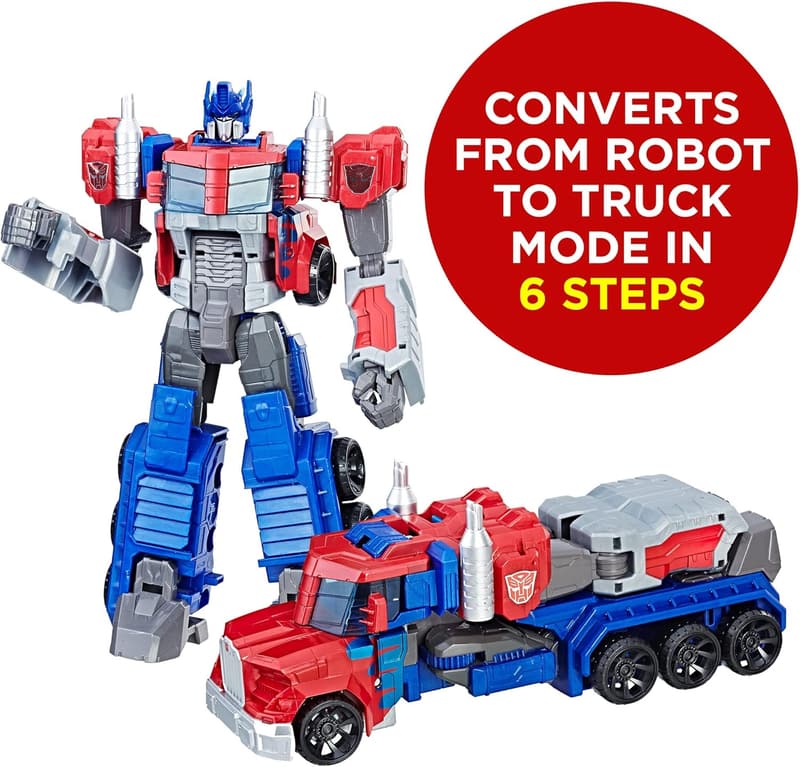 Optimus Prime Action Figure - 11-Inch Transforming Toy for Kids