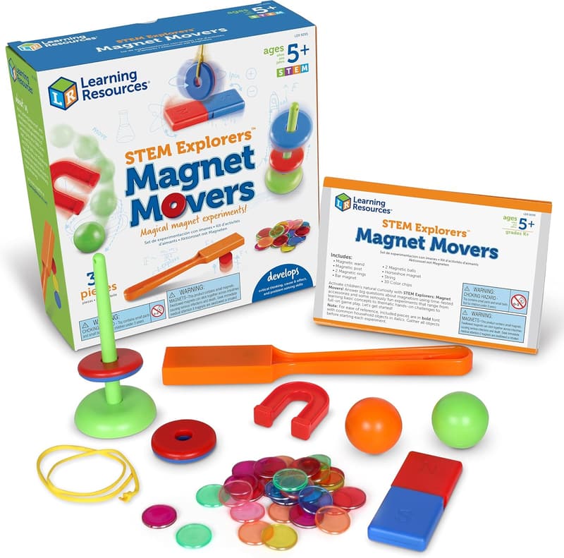STEM Explorers Magnet Movers Set for Ages 5+, 39 Pieces