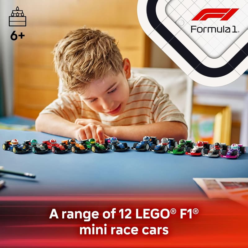 LEGO 6-Pack F1 Model Cars - Surprise Gift for Kids 6+