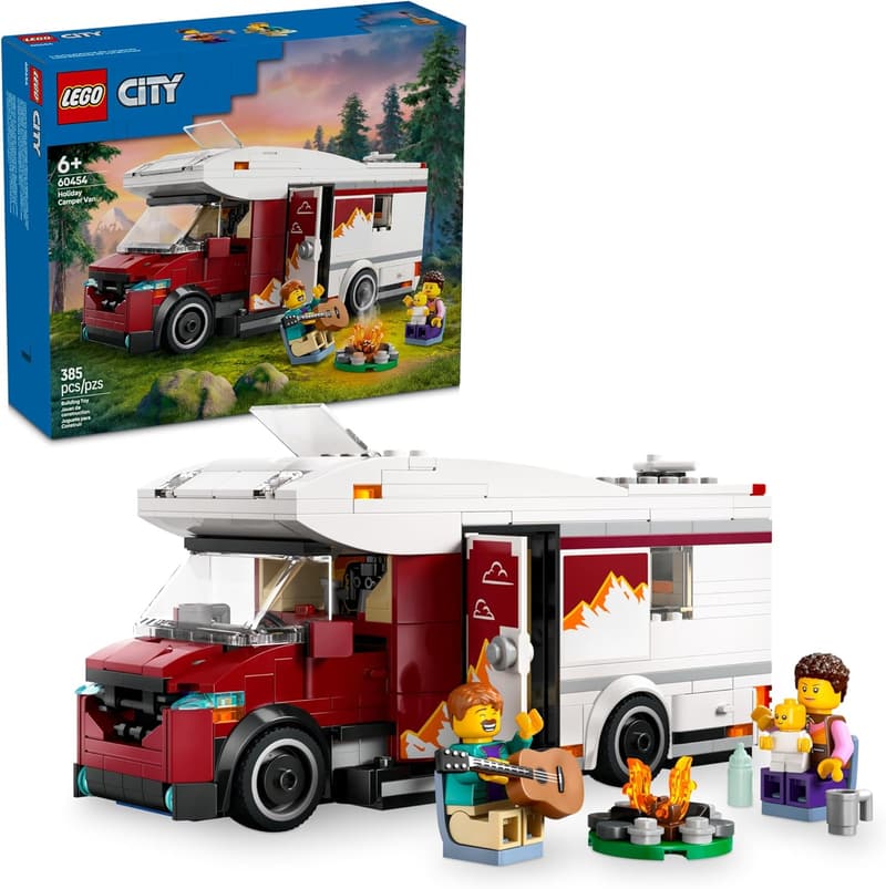 LEGO City Holiday Camper Van Building Set for Kids (Ages 6+)