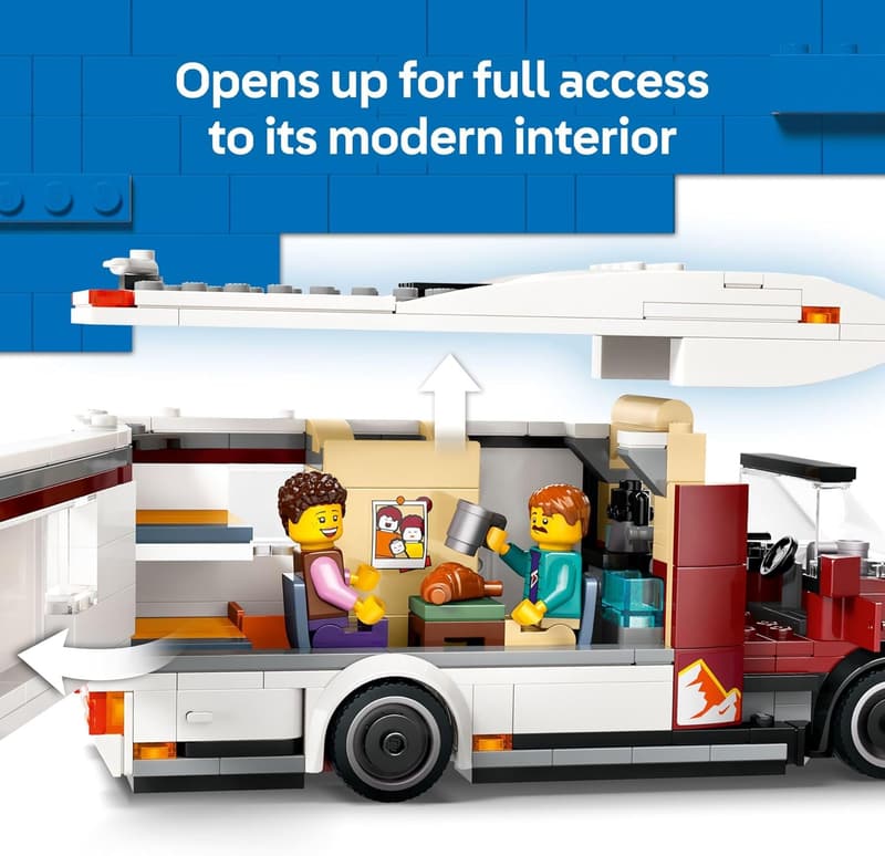 LEGO City Holiday Camper Van Building Set for Kids (Ages 6+)