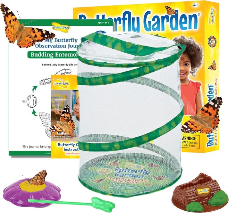 Butterfly Garden Kit with Live Caterpillars & Habitat