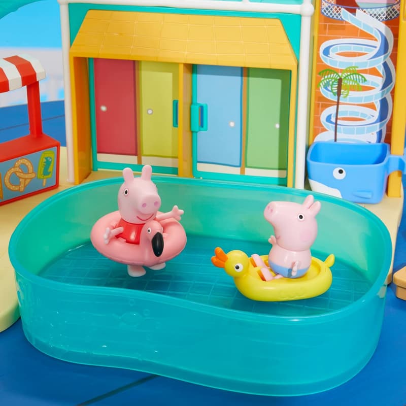 Peppa Pig Waterpark Playset for Preschoolers with 2 Figures