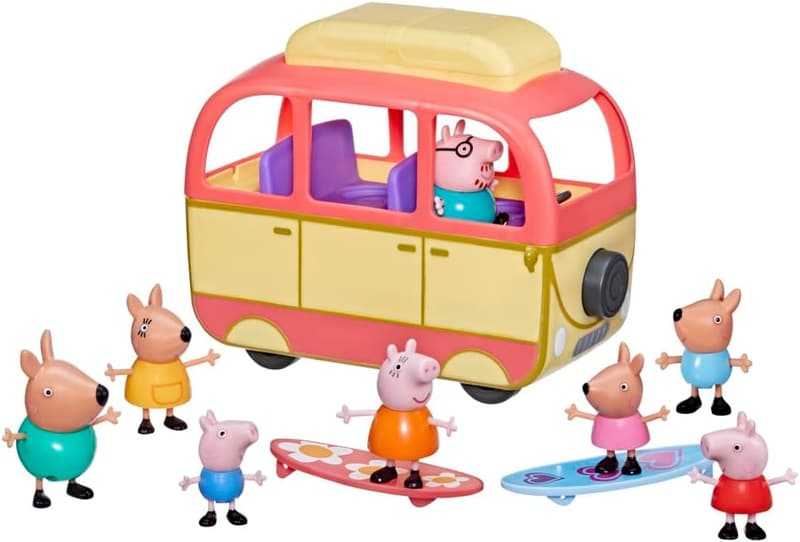 Peppa Pig Australia Campervan Toy Set with 8 Figures
