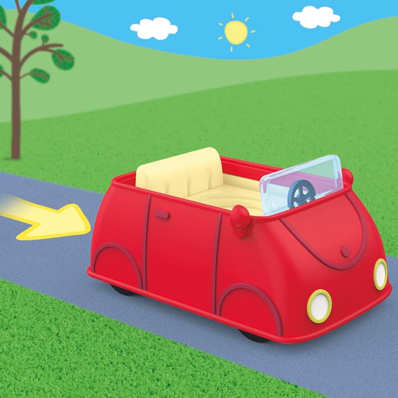 Peppa Pig Vehicle Playset with Helicopter, Camper, and Car