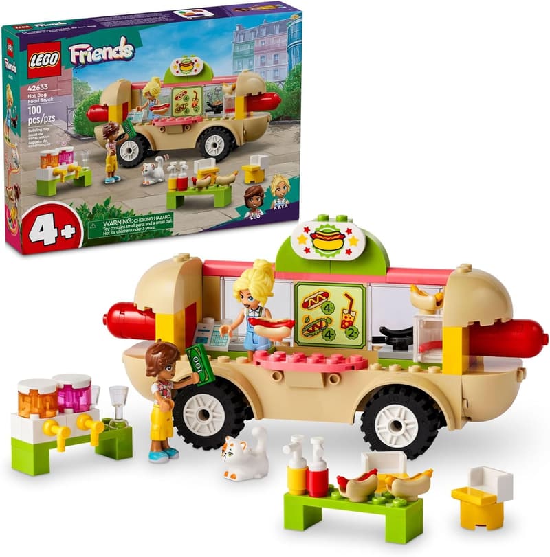 LEGO Friends Hot Dog Food Truck Toy with Mini Dolls