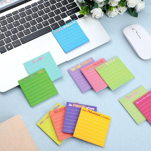 Employee Appreciation Sticky Notes - 24 Pcs Motivational Pads