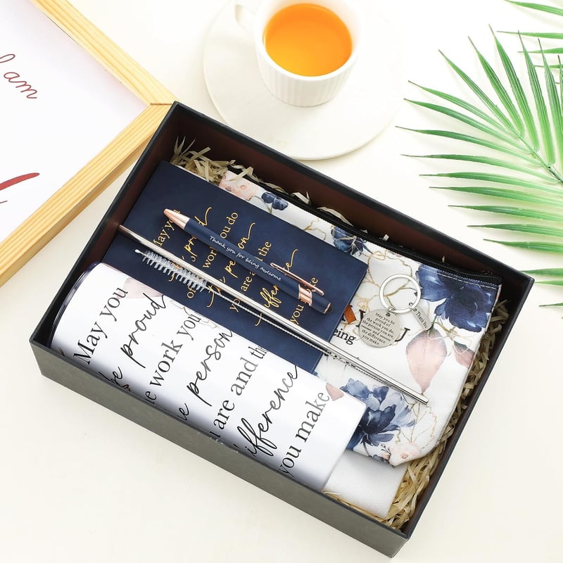 Employee Appreciation Gift Set for Women - 6 Pcs Floral Thank You