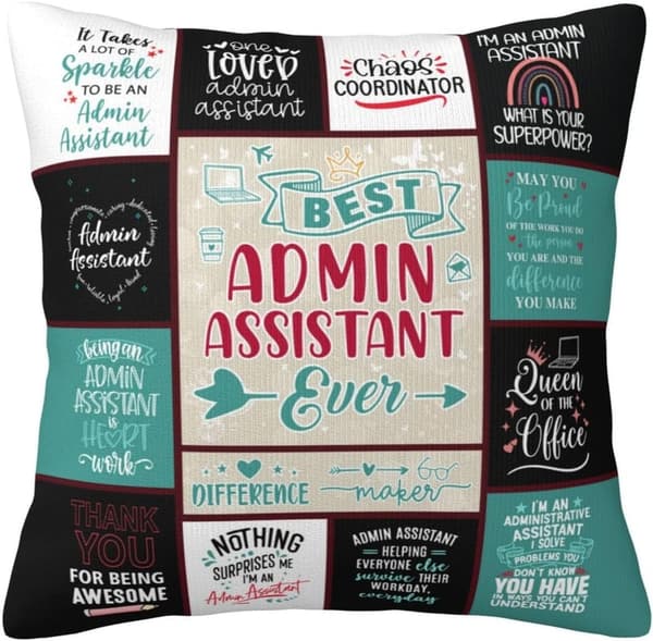 Administrative Professionals Day Throw Pillow Cover for Women
