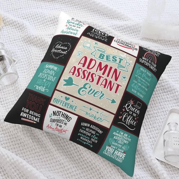 Administrative Professionals Day Throw Pillow Cover for Women