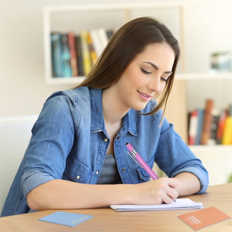 Sarcastic Notepads & Pens Set for Office Appreciation Gift