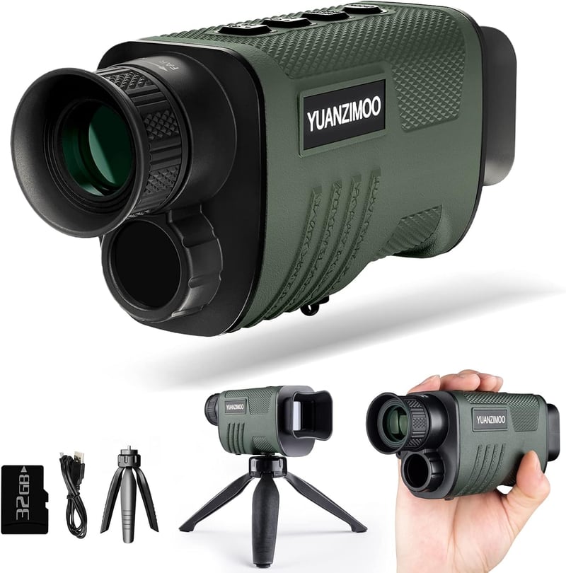 Digital Infrared Monocular Telescope with 8X Zoom for Hunting