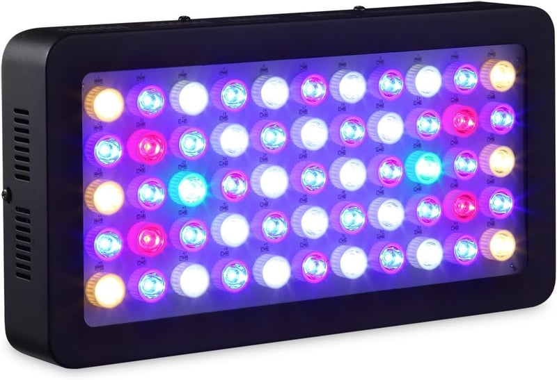 LED Aquarium Light 165W, Dimmable Full Spectrum for Freshwater & Saltwater