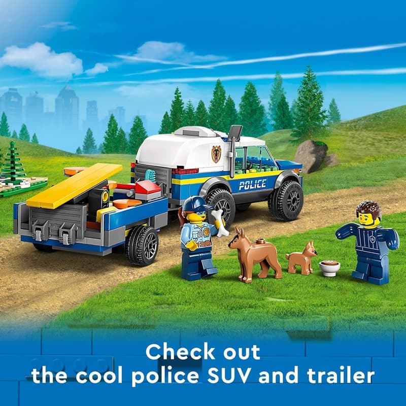 LEGO City Mobile Police Dog Training Set with SUV & Figures