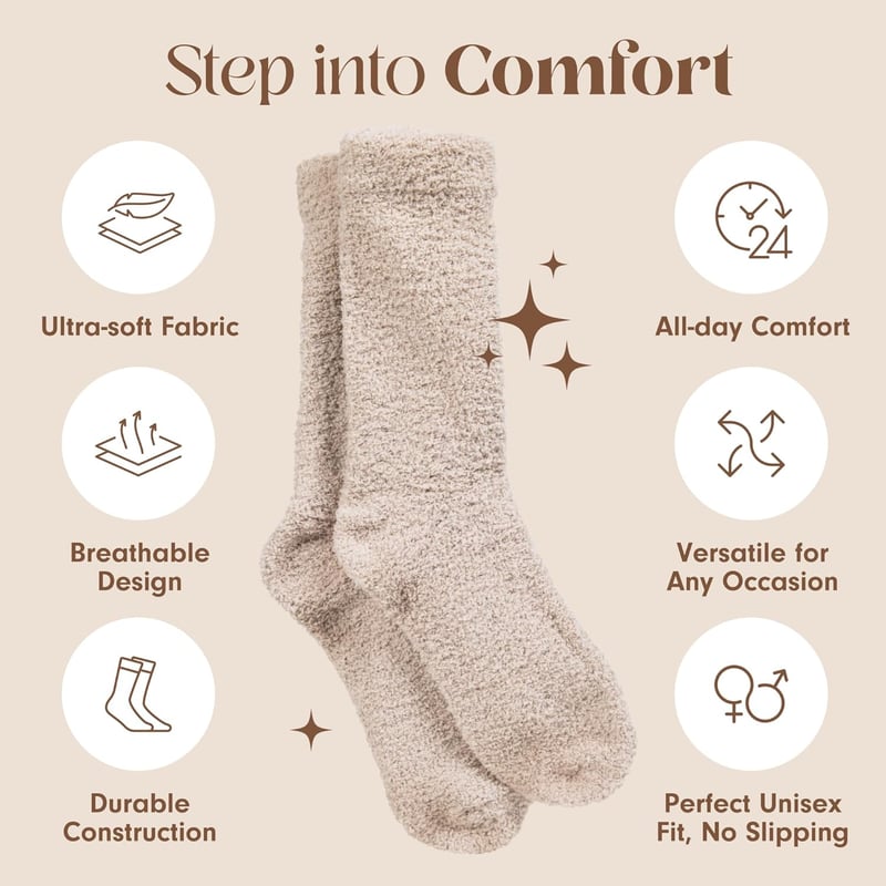 Cozy Ultra-Luxe Cloud Sleep Socks for Men & Women