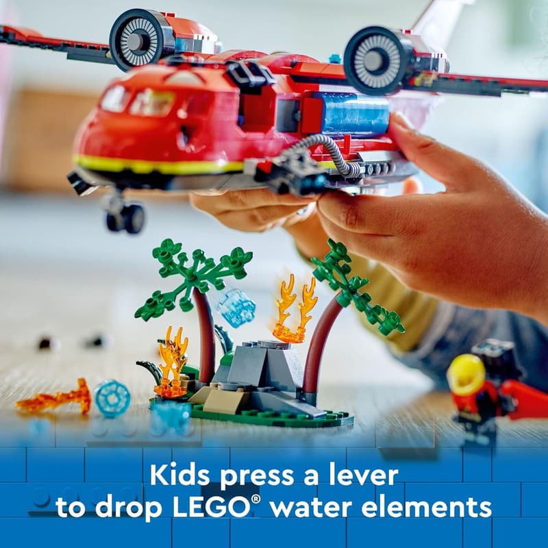 LEGO City Fire Rescue Plane Toy - Fun Birthday Gift for Kids 6+