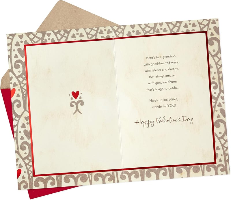 Valentine's Day Card for Grandson - 