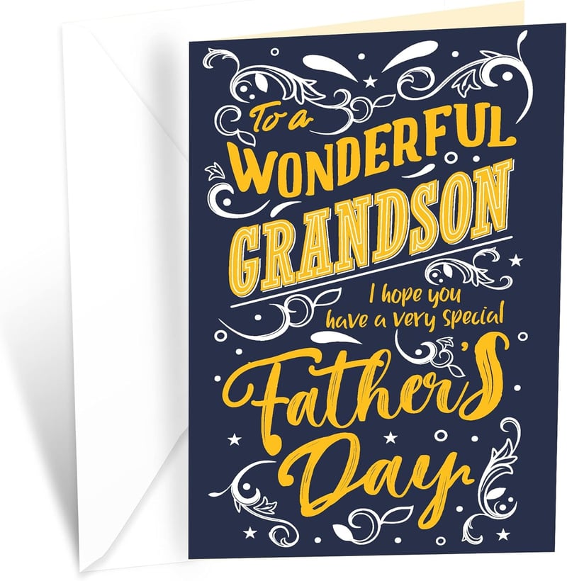 Eco-Friendly Father's Day Card for Grandson, 5