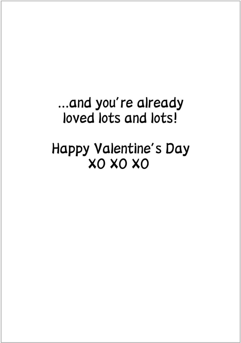 First Valentine Greeting Card for Grandson with Love Dog