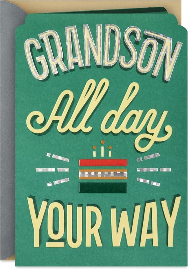Grandson Birthday Card from Grandma & Grandpa