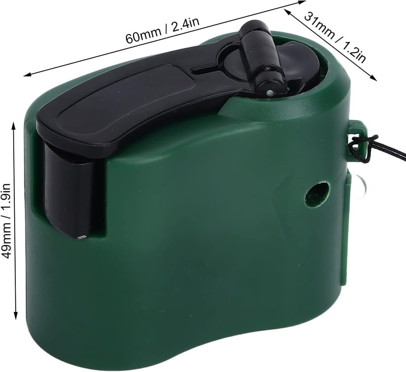 Mini Portable USB Hand Crank Charger with LED Light