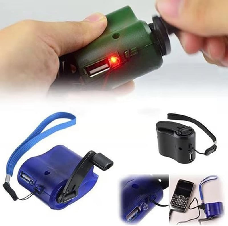 USB Hand Crank Phone Charger for Outdoor Camping