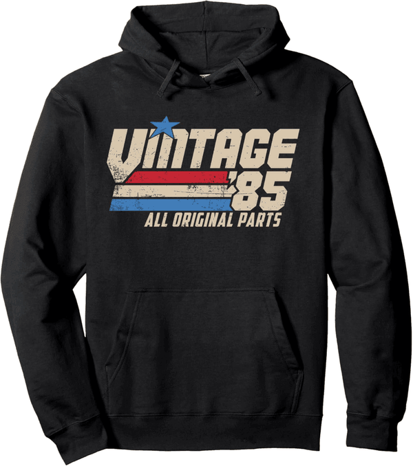 1985 Vintage Retro 40th Birthday Hoodie for Men